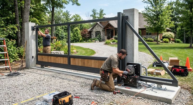 Driveway Gate Installation in Plano, TX